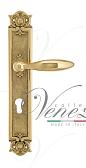 Дверная ручка Venezia на планке PL97 мод. Maggiore (полир. латунь) под цилиндр