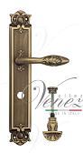 Дверная ручка Venezia на планке PL97 мод. Casanova (мат. бронза) сантехническая, повор