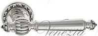 Дверная ручка Venezia мод. Pellestrina D2 (натур. серебро + чернение)
