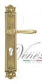 Дверная ручка Venezia на планке PL97 мод. Pellestrina (полир. латунь) под цилиндр
